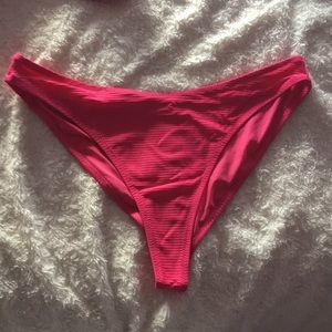 Ribbed bikini bottom